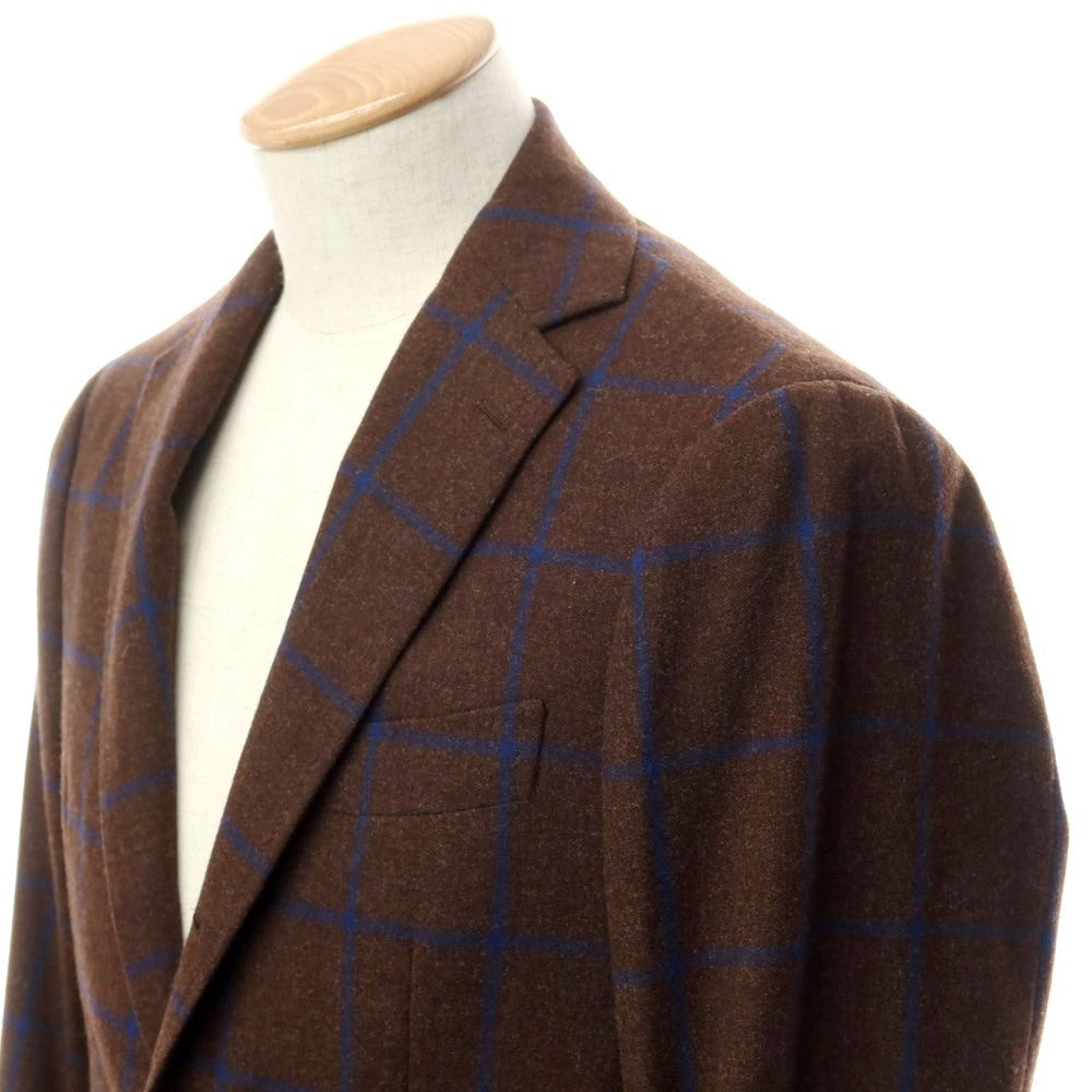 [Used] Ring Jacket, Wool Check Tailored Jacket, Brown x Navy [Size 44] [BRW] [A/W] [Condition Rank B] ​​[Men&