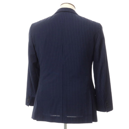 [Used] Green Label Relaxing wool stripe 2B tailored jacket
 Navy [Size 48] [NVY] [S/S] [Condition Rank C] [Men&