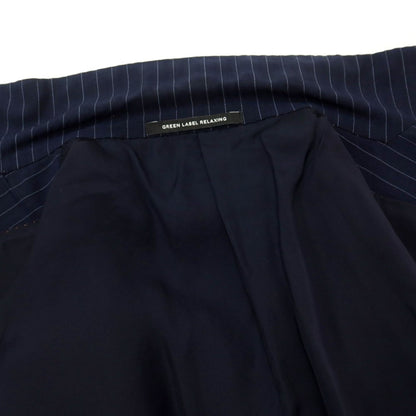 [Used] Green Label Relaxing wool stripe 2B tailored jacket
 Navy [Size 48] [NVY] [S/S] [Condition Rank C] [Men&