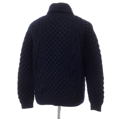 [Used] Inverallan Wool Shawl Collar Cardigan Navy [Size not listed (approximately M)] [Navy] [A/W] [Condition Rank C] [Men&