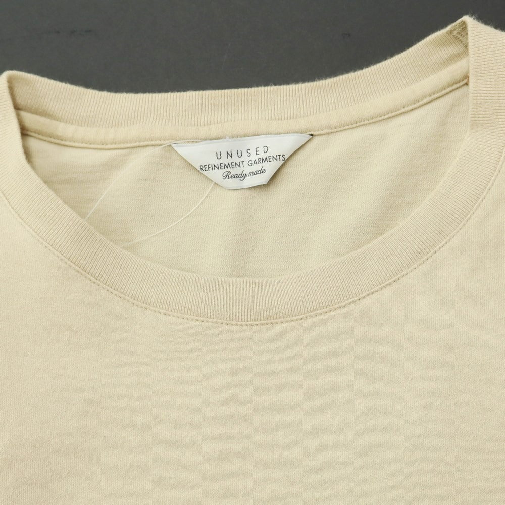 [Used] UNUSED Cotton Crew Neck Short Sleeve T-Shirt Beige [2] [Condition Rank C] [Men&