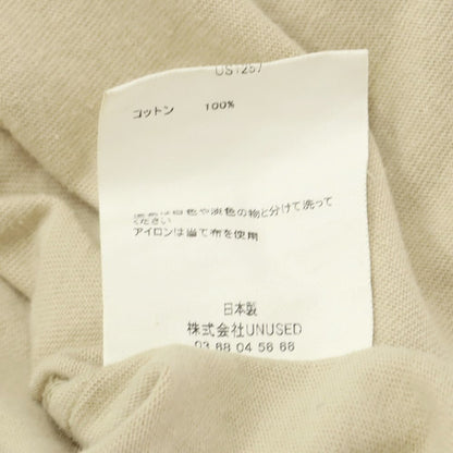 [Used] UNUSED Cotton Crew Neck Short Sleeve T-Shirt Beige [2] [Condition Rank C] [Men&