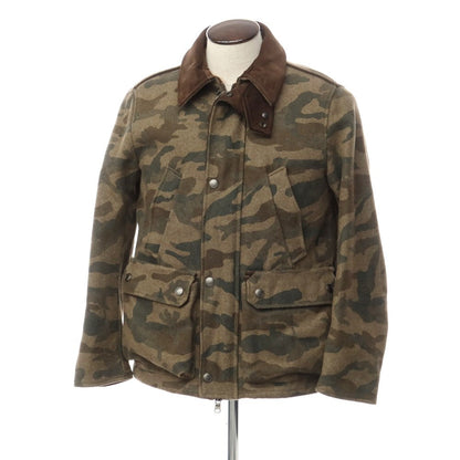 [Used] JACOB COHEN Wool Nylon Camouflage Zip-up Field Jacket Blouson Khaki x Olive x Brown [Size 48] [KAK] [A/W] [Condition Rank B] ​​[Men&