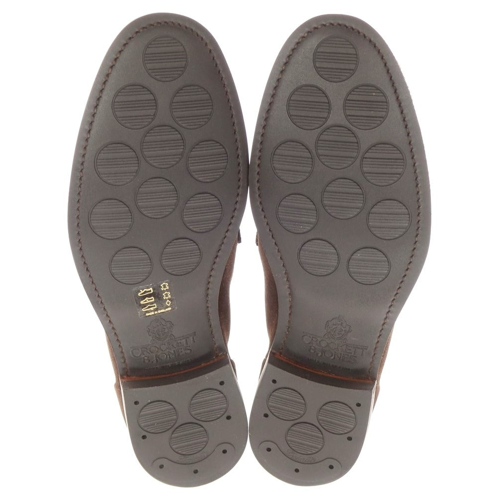 [Used] [Unused] Crockett &amp;amp; Jones HARVARD2 Suede Coin Loafers Dark Brown [Size 7E] [BRW] [S/S/A/W] [Condition Rank S] [Men&