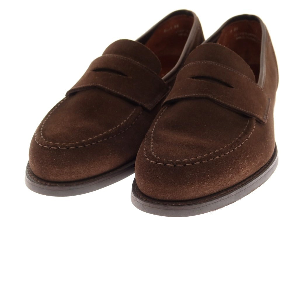 [Used] [Unused] Crockett &amp;amp; Jones HARVARD2 Suede Coin Loafers Dark Brown [Size 7E] [BRW] [S/S/A/W] [Condition Rank S] [Men&
