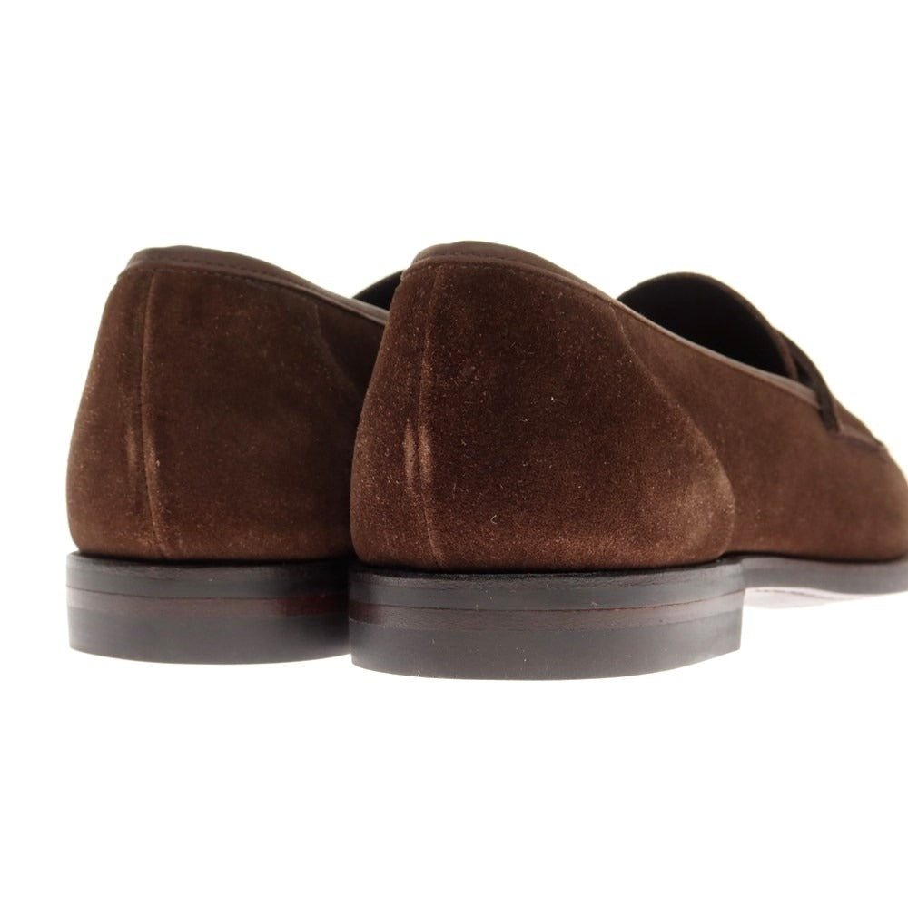 [Used] [Unused] Crockett &amp;amp; Jones HARVARD2 Suede Coin Loafers Dark Brown [Size 7E] [BRW] [S/S/A/W] [Condition Rank S] [Men&