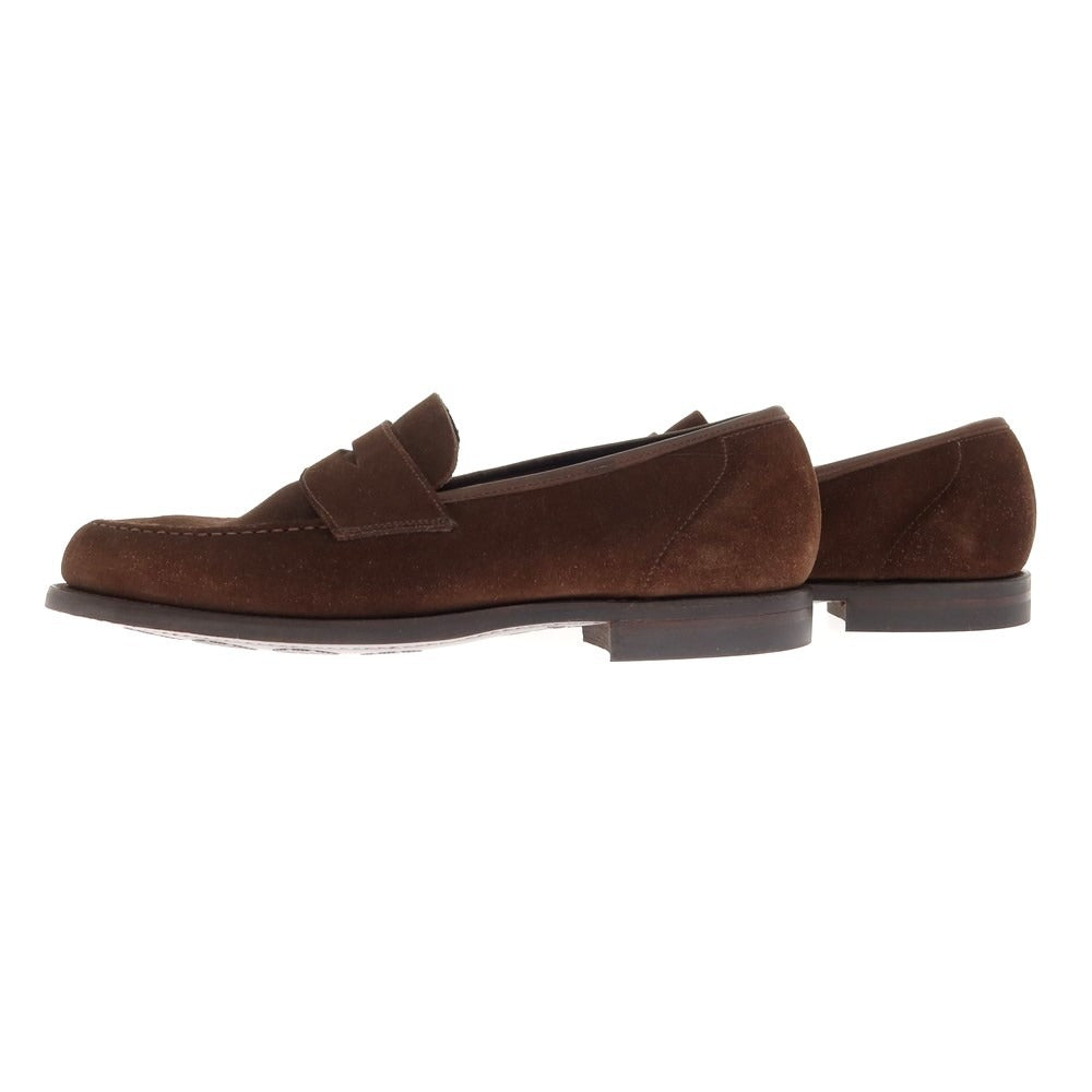 [Used] [Unused] Crockett &amp;amp; Jones HARVARD2 Suede Coin Loafers Dark Brown [Size 7E] [BRW] [S/S/A/W] [Condition Rank S] [Men&