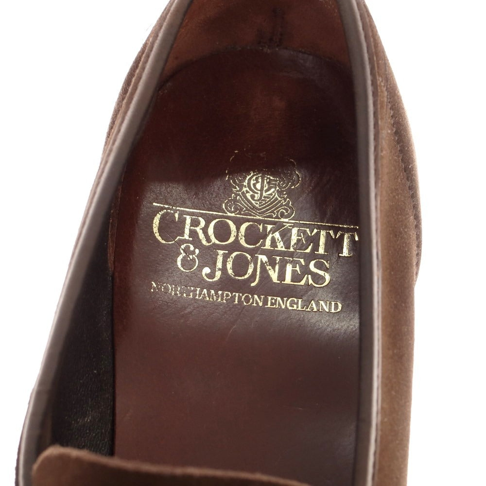 [Used] [Unused] Crockett &amp;amp; Jones HARVARD2 Suede Coin Loafers Dark Brown [Size 7E] [BRW] [S/S/A/W] [Condition Rank S] [Men&