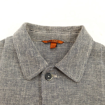 [Used] BARENA Linen Cotton Shirt Blouson Navy x Off White [Size 44] [NVY] [S/S] [Condition Rank B] ​​[Men&