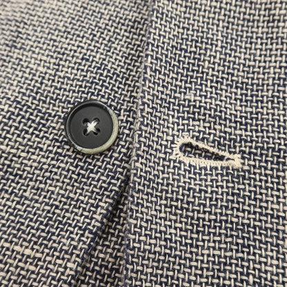 [Used] BARENA Linen Cotton Shirt Blouson Navy x Off White [Size 44] [NVY] [S/S] [Condition Rank B] ​​[Men&