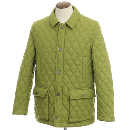 [Used] SCHNEIDERS Wool Nylon Cashmere Quilted Blouson Tea Green [Size 50] [GRN] [A/W] [Condition Rank B] ​​[Men&