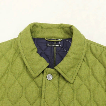 [Used] SCHNEIDERS Wool Nylon Cashmere Quilted Blouson Tea Green [Size 50] [GRN] [A/W] [Condition Rank B] ​​[Men&