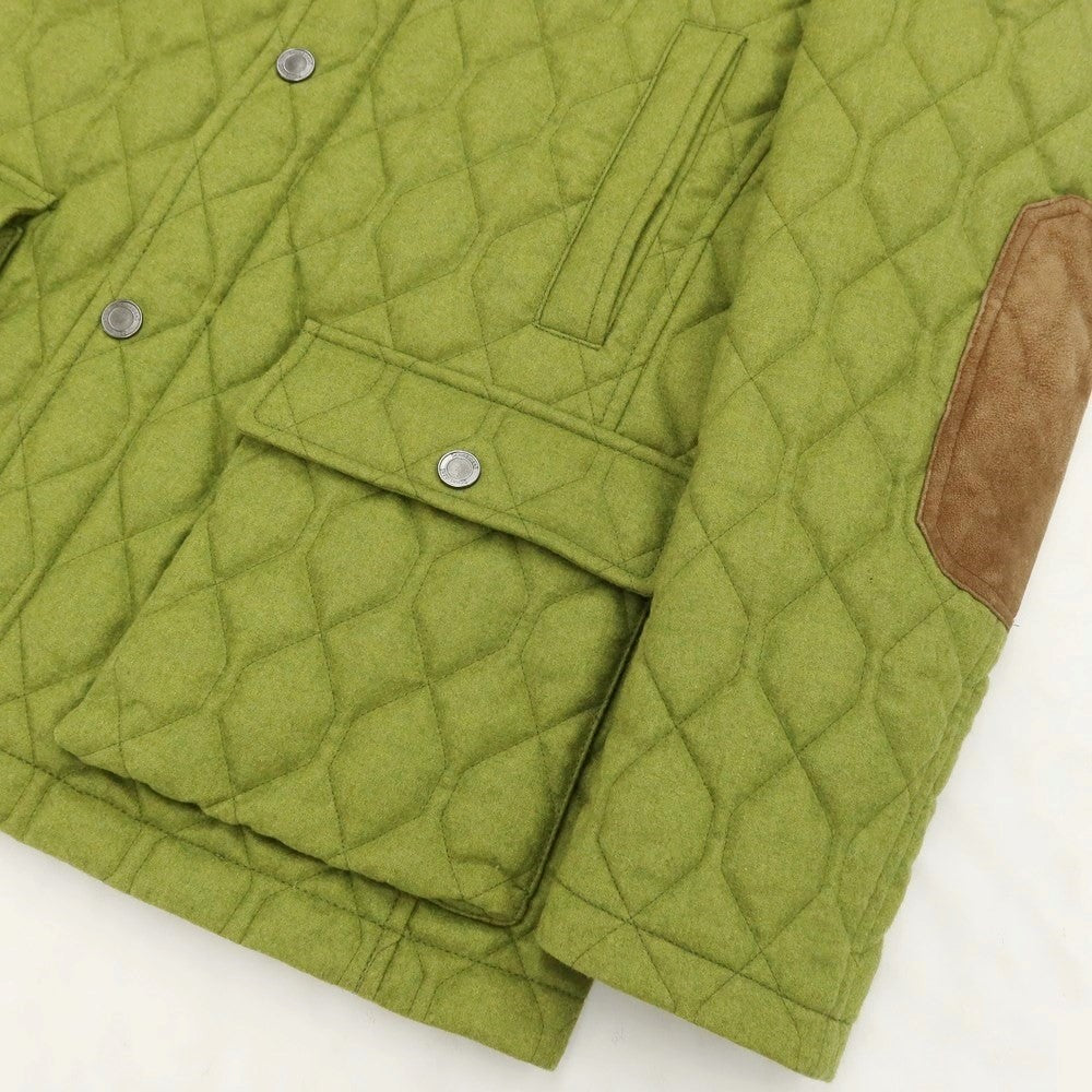 [Used] SCHNEIDERS Wool Nylon Cashmere Quilted Blouson Tea Green [Size 50] [GRN] [A/W] [Condition Rank B] ​​[Men&