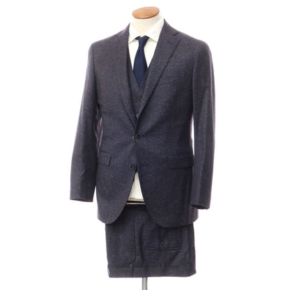 [Used] BOGLIOLI HAMPTON wool silk three-piece 3-button suit, navy [size 48] [NVY] [A/W] [Condition rank A] [Men&