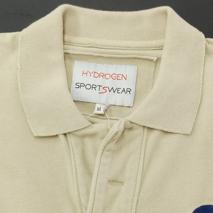 [Used] Hydrogen Cotton Pique Short Sleeve Polo Shirt Beige [M] [Condition Rank D] [Men&