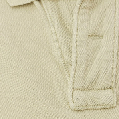 [Used] Hydrogen Cotton Pique Short Sleeve Polo Shirt Beige [M] [Condition Rank D] [Men&