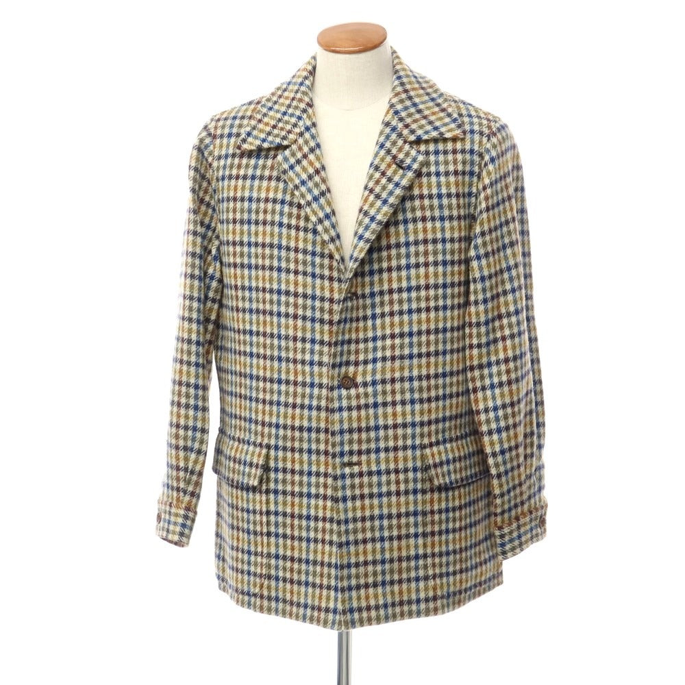 [Used] Antonio Panico Wool tweed coat, ivory x olive x blue [Size not specified (approximately M)] [BEI] [A/W] [Condition rank B] ​​[Men&