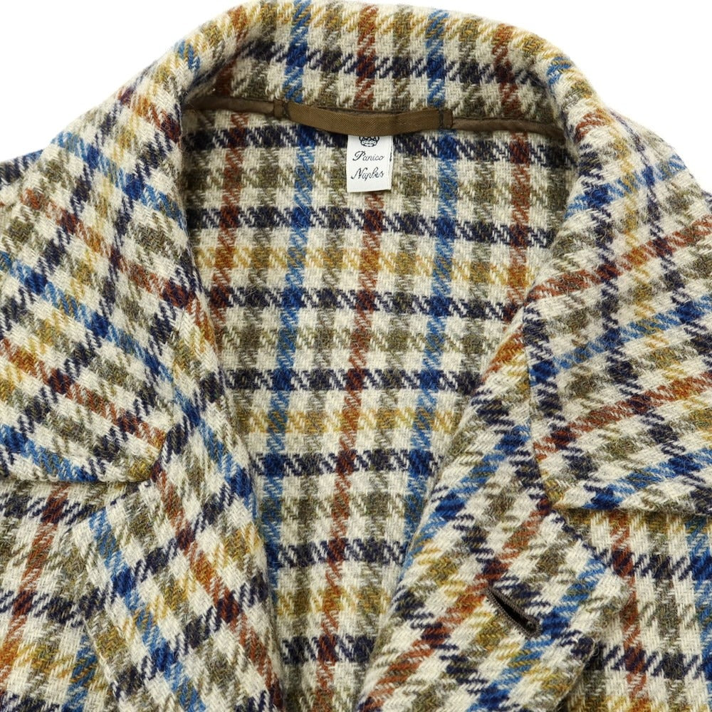 [Used] Antonio Panico Wool tweed coat, ivory x olive x blue [Size not specified (approximately M)] [BEI] [A/W] [Condition rank B] ​​[Men&
