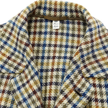 [Used] Antonio Panico Wool tweed coat, ivory x olive x blue [Size not specified (approximately M)] [BEI] [A/W] [Condition rank B] ​​[Men&