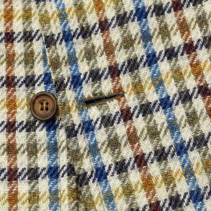 [Used] Antonio Panico Wool tweed coat, ivory x olive x blue [Size not specified (approximately M)] [BEI] [A/W] [Condition rank B] ​​[Men&