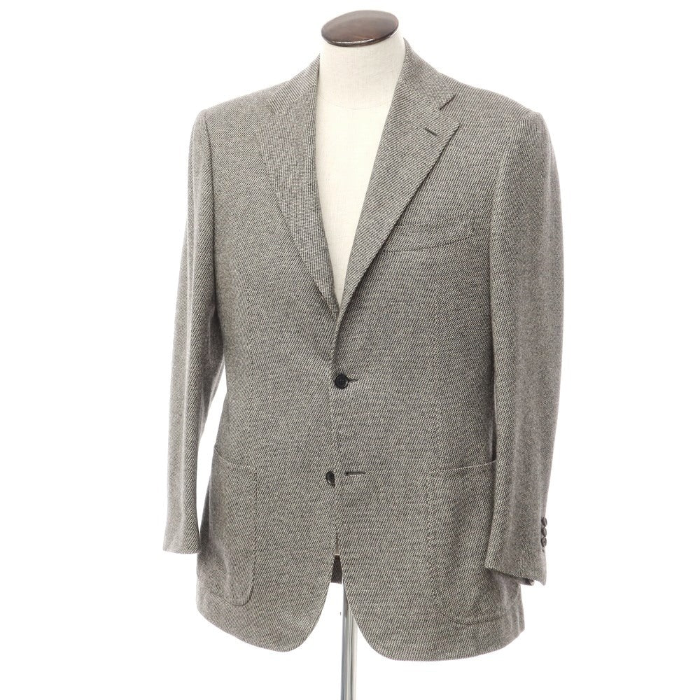 [Used] Sartoria Attolini Cashmere Tailored Jacket Ivory Beige x Gray [Size 50] [GRY] [A/W] [Condition Rank B] ​​[Men&