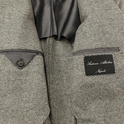 [Used] Sartoria Attolini Cashmere Tailored Jacket Ivory Beige x Gray [Size 50] [GRY] [A/W] [Condition Rank B] ​​[Men&