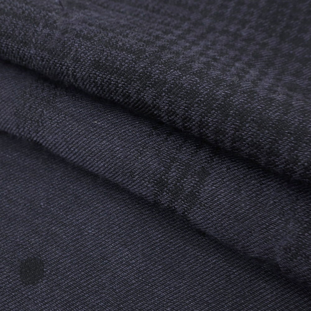 [Used] CRUCIANI Wool Silk Cashmere Dot Check Stole Dark Navy x Black [BLK] [A/W] [Condition Rank B] ​​[Men&