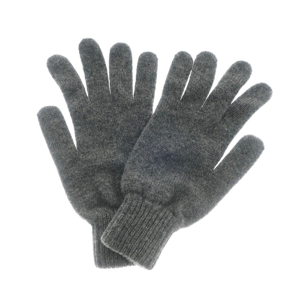 [Used] [Unused] Johnstons Cashmere Knit Gloves, Grey [GRY] [A/W] [Condition Rank S] [Men&