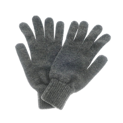 [Used] [Unused] Johnstons Cashmere Knit Gloves, Grey [GRY] [A/W] [Condition Rank S] [Men&
