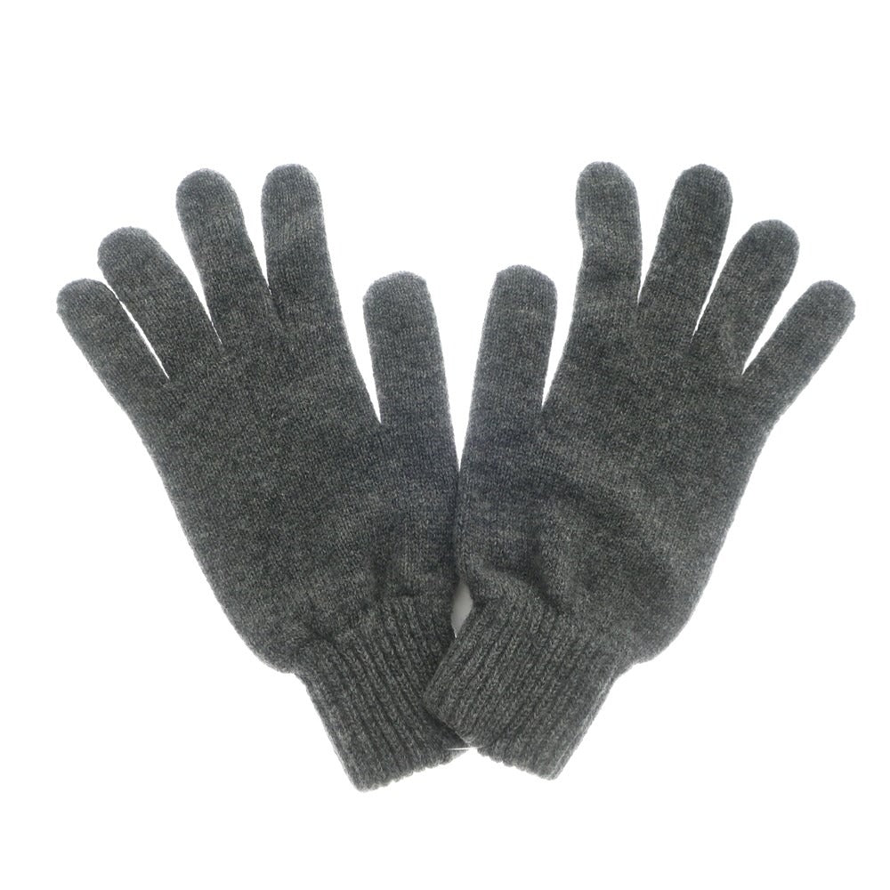 [Used] [Unused] Johnstons Cashmere Knit Gloves, Grey [GRY] [A/W] [Condition Rank S] [Men&