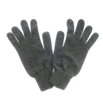 [Used] [Unused] Johnstons Cashmere Knit Gloves, Grey [GRY] [A/W] [Condition Rank S] [Men&