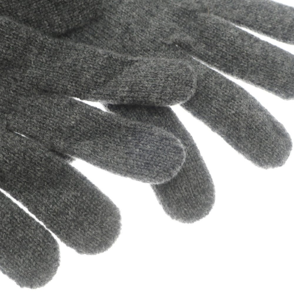 [Used] [Unused] Johnstons Cashmere Knit Gloves, Grey [GRY] [A/W] [Condition Rank S] [Men&