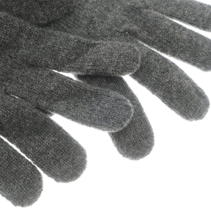 [Used] [Unused] Johnstons Cashmere Knit Gloves, Grey [GRY] [A/W] [Condition Rank S] [Men&