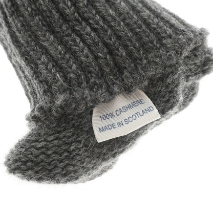 [Used] [Unused] Johnstons Cashmere Knit Gloves, Grey [GRY] [A/W] [Condition Rank S] [Men&