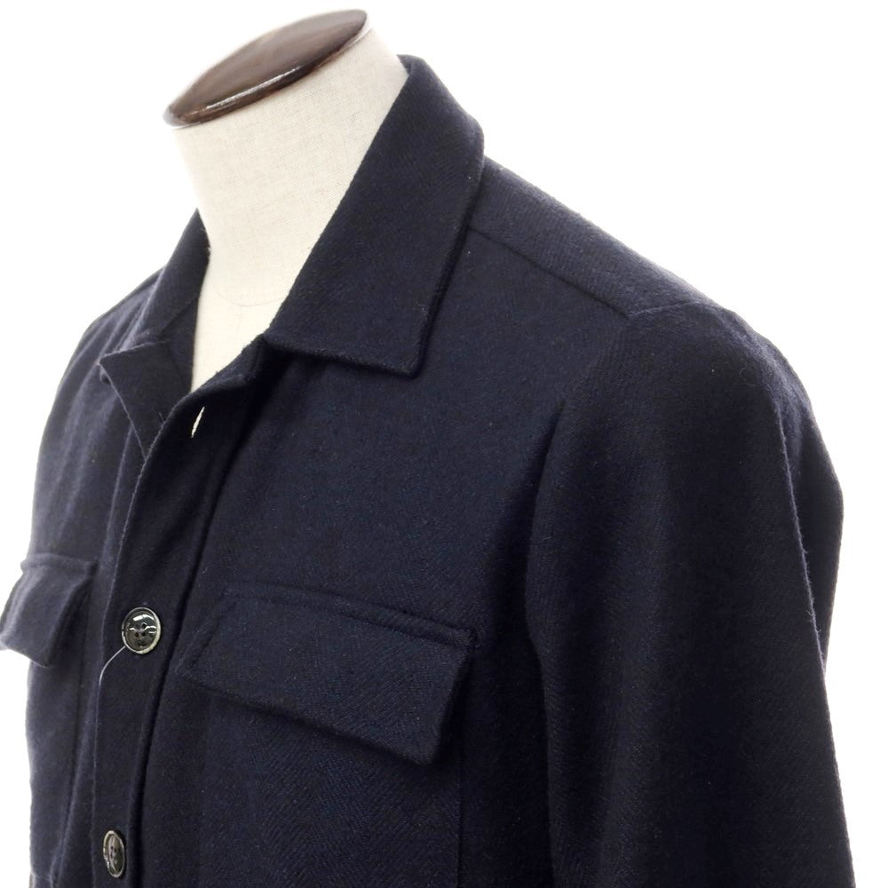 [Used] GUY ROVER Acrylic Polyester Shirt Blouson Navy [Size L] [NVY] [A/W] [Condition Rank C] [Men&