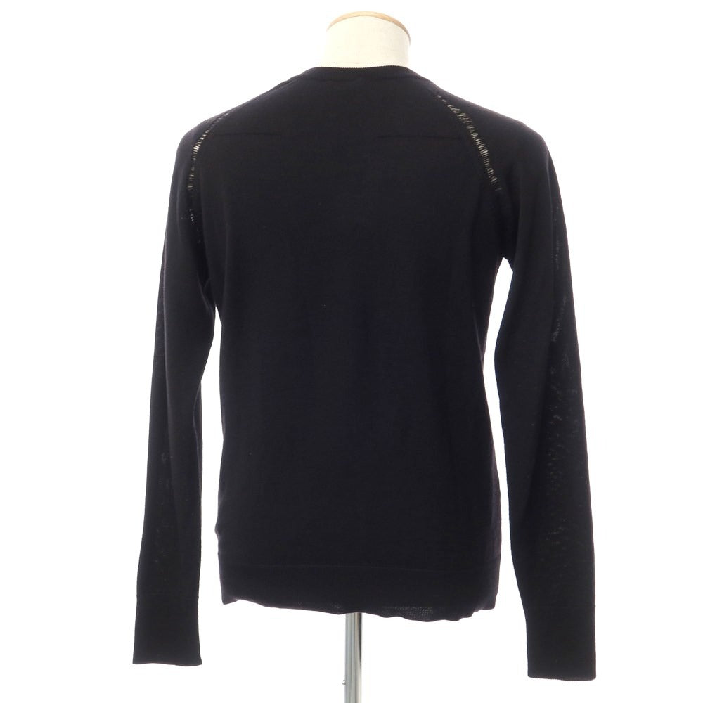 【中古】ディオールオム Dior Homme ウール Vネック プルオーバーニット ブラック【サイズS】【BLK】【A/W】【状態ランクC】【メンズ】【768976】