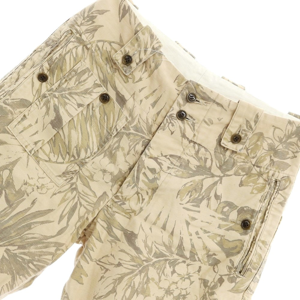 [Used] HAVERSACK Cotton Botanical Print Shorts Beige x Gray [Size M] [BEI] [S/S] [Condition Rank C] [Men&