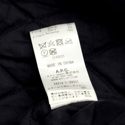 [Used] A.P.C. Wool polyester check padded coverall blouson olive x navy [Size XS] [GRN] [A/W] [Condition rank B] ​​[Men&
