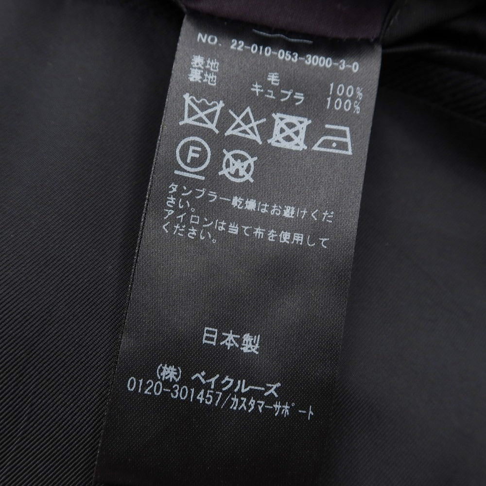 [Used] RE-PURPOSE Wool Hidden Front Double Breasted Casual Jacket Black [Size L] [BLK] [A/W] [Condition Rank B] ​​[Men&