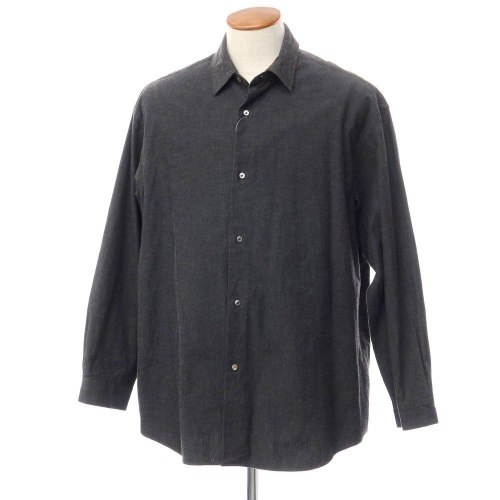 [Used] LA BOUCLE Cotton Wide Silhouette Shirt Dark Gray [Size 2] [GRY] [S/S/A/W] [Condition Rank C] [Men&