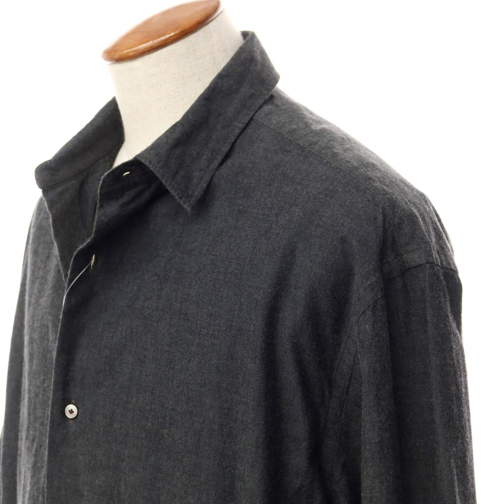 [Used] LA BOUCLE Cotton Wide Silhouette Shirt Dark Gray [Size 2] [GRY] [S/S/A/W] [Condition Rank C] [Men&