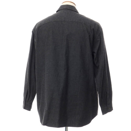 [Used] LA BOUCLE Cotton Wide Silhouette Shirt Dark Gray [Size 2] [GRY] [S/S/A/W] [Condition Rank C] [Men&
