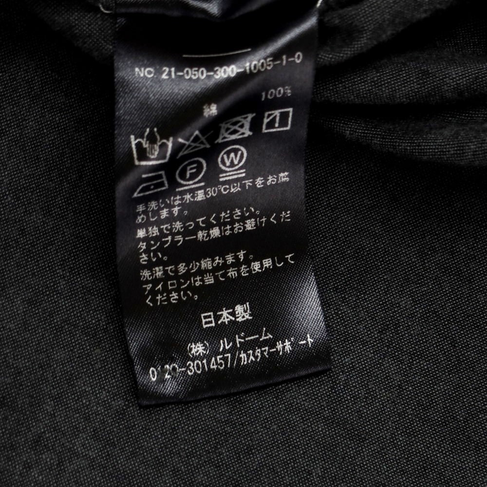 [Used] LA BOUCLE Cotton Wide Silhouette Shirt Dark Gray [Size 2] [GRY] [S/S/A/W] [Condition Rank C] [Men&