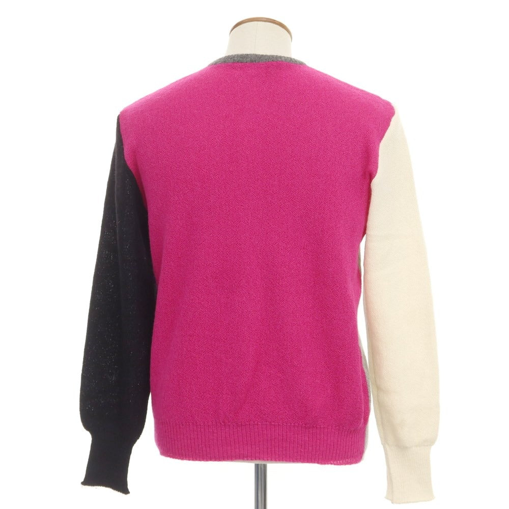 [Used] FANNI LEMMERMAYER Alpaca Knit Cardigan Gray x Pink [Size not specified (approximately M)] [GRY] [A/W] [Condition rank B] ​​[Men&