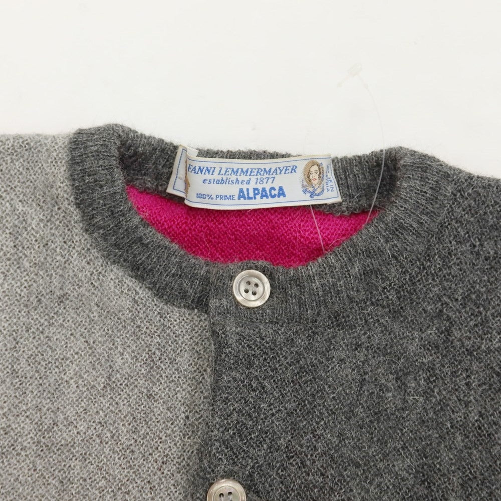 [Used] FANNI LEMMERMAYER Alpaca Knit Cardigan Gray x Pink [Size not specified (approximately M)] [GRY] [A/W] [Condition rank B] ​​[Men&