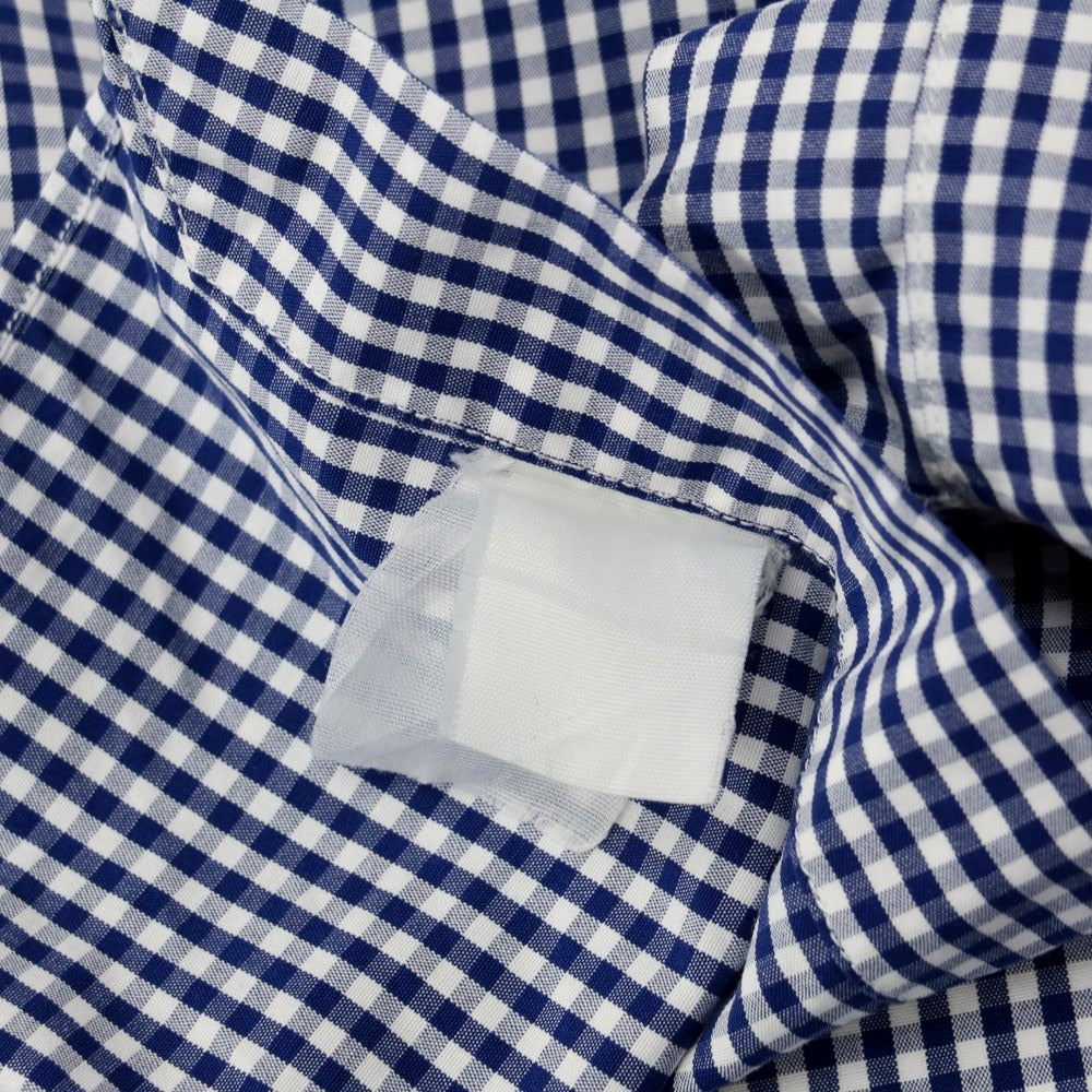 [Used] ORIAN Broad Cotton Check Shirt Navy x White [Size S] [NVY] [S/S/A/W] [Condition Rank C] [Men&