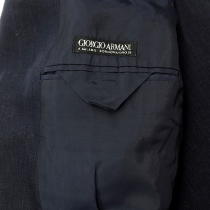 [Used] Giorgio Armani GIORGIO ARMANI Linen Gull collar casual jacket Dark navy [Size 46] [NVY] [S/S] [Condition rank C] [Men&