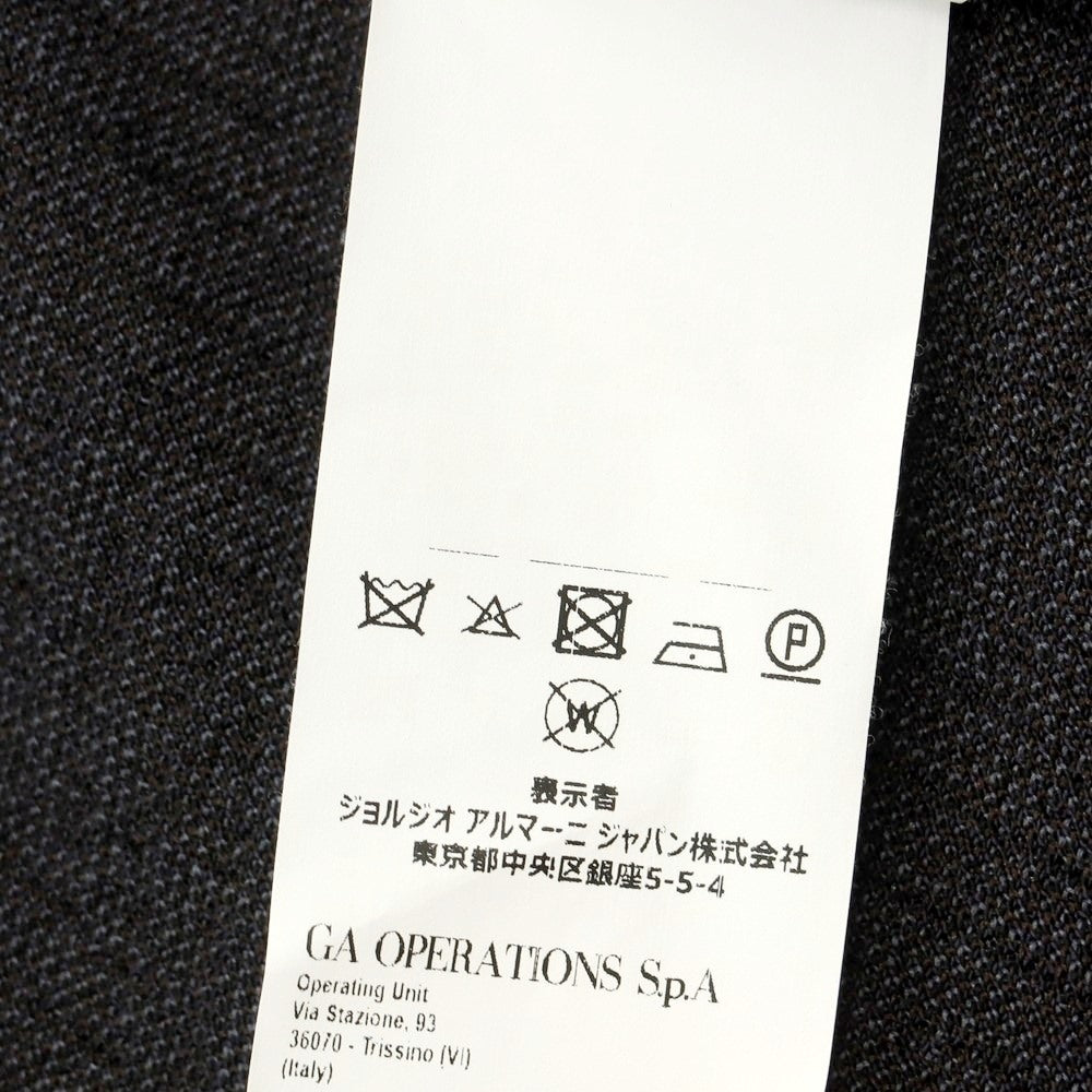 [Used] [Unused] Emporio Armani EMPORIO ARMANI Wool polyester jersey jacket Black navy x blue gray [Size 48] [BLK] [A/W] [Condition rank S] [Men&