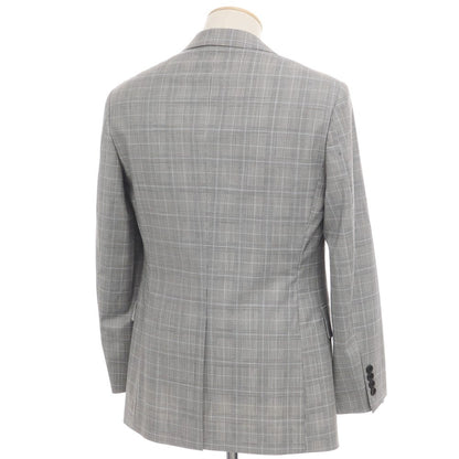 [Used] CK Calvin Klein CK Stretch Wool Polyester Check Jacket Gray x Blue [36] [Condition Rank B] [Men&