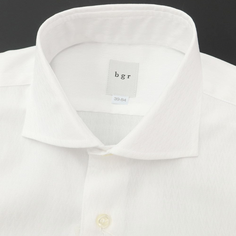 [Used] [Unused] BGR bgr Cotton Horizontal Collar Dress Shirt White [Size 39-84] [WHT] [S/S/A/W] [Condition Rank S] [Men&